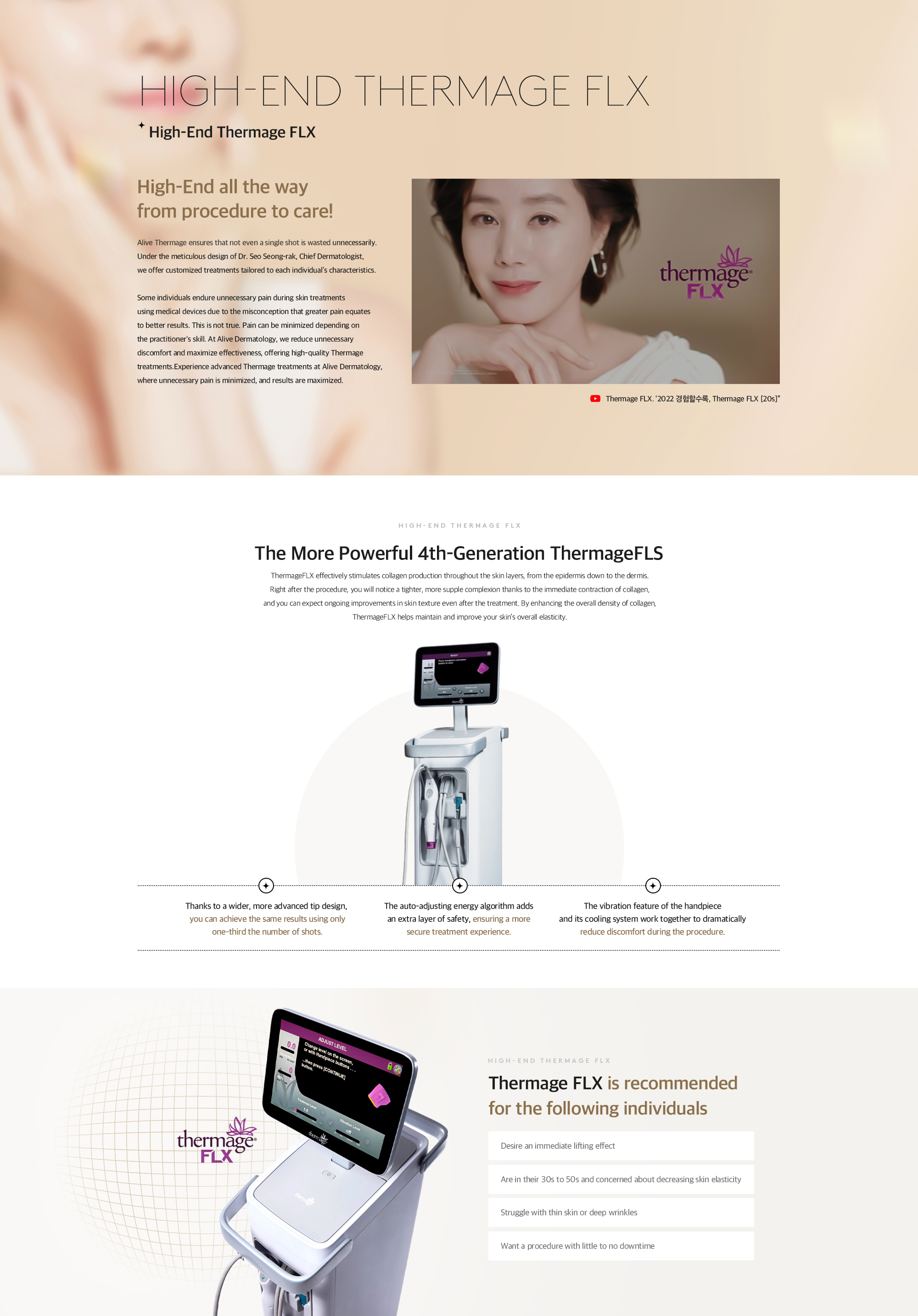 High-end Thermage FLX