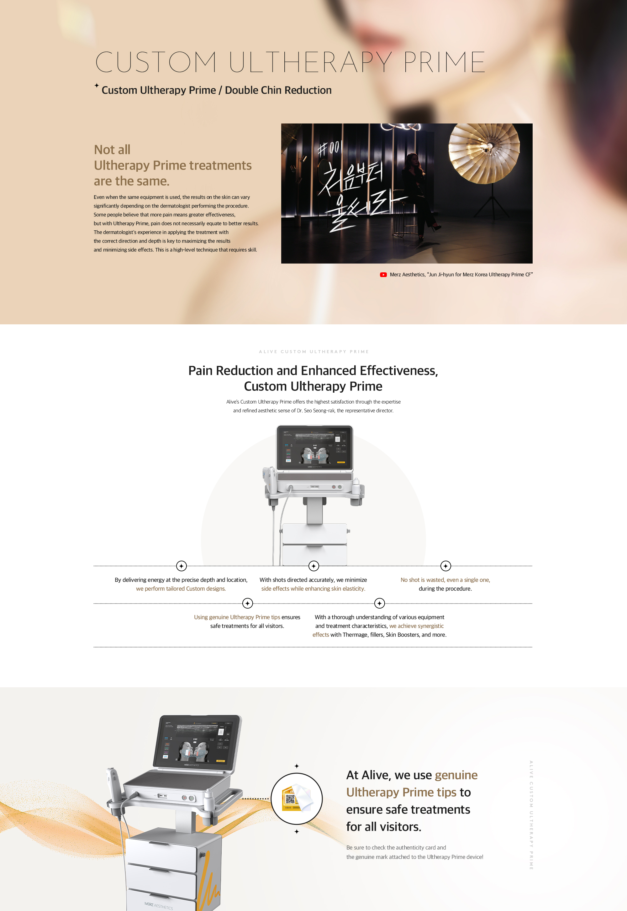 Custom Ultherapy Prime/Double Chin Reduction